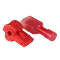 Клеммы T-образные обжимные быстрого монтажа, T1+MDFN1.25-250, 105 C, 10A / 600V, Red