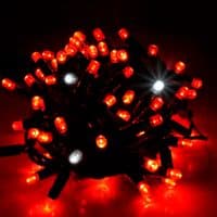 Гірлянди 100LED (ДІОД) Red, 10 метрів, чорна ізоляція (вулична), BOX