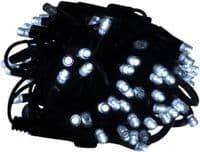 Гірлянди 100LED (ДІОД) White Hot, 10 метрів, біла ізоляція (вулична), BOX