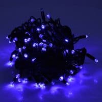 Гірлянда 100LED (ДІОД) Blue, 10 метрів, чорна ізоляція (вулична), BOX
