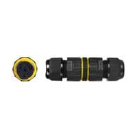 Кабельний з'єднувач EW-M16-3P, під кабель 3,5-7 мм, 3P, 17.5A, 450V, Black