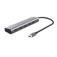 Хаб Trust Halyx USB-C > 5xUSB-C, Алюминий, 0.1м, серый