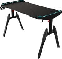 Компьютерный стол GT Racer GT Racer T-1444 (140x60x73) Black (T-1444 (140x60x73) Black)