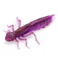 Силикон рыболовный FishUP Dragonfly 1.2" 050 - Green Pumpkin Brown/Red&Purple (10шт/уп) (1864.04.84)