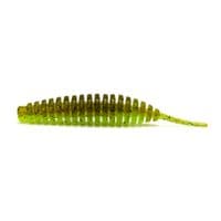 Силикон рыболовный FishUP Tanta 2.5" 204 - Green Pumpkin/Chartreuse (8шт/уп) (1864.14.51)