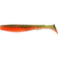 Силикон рыболовный FishUP U-Shad 4" 205 - Watermelon/Flo Orange (8шт/уп) (1864.11.22)