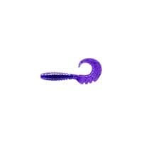 Силикон рыболовный FishUP Fancy Grub 2" 060 - Dark Violet/Павлина&Silver (10шт/уп) (1864.03.21)