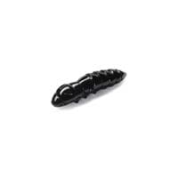 Силікон рибальський FishUP Pupa 0.9" 101 - Black, cheese taste (12шт/уп) (1864.03.50)