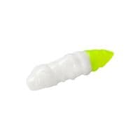 Силікон рибальський FishUP Pupa 1.2" 131 - White/Hot Chartreuse, cheese taste (10шт/уп) (1864.07.65)
