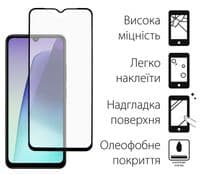 Защитное стекло Dengos для Xiaomi Redmi 14C Black Full Glue (DG-TGSCP-07)