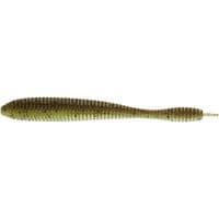 Силикон рыболовный Reins Bubbling Shaker 4" B08 Green Pumpkin Chart Melon (9 шт/уп.) (1552.08.50)