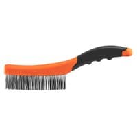 Щітка дротяна Neo Tools пряма, 4х16 рядів, прямий дріт 0.3мм, 260мм,  двокомпонентне руків'я