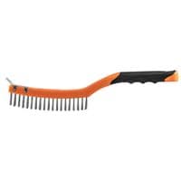 Щітка дротяна Neo Tools пряма, 3х19 рядів, прямий дріт 0.3мм, 345мм,  двокомпонентне руків'я