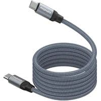 Дата кабель USB-C to USB-C springy.grey Promate (springy.grey)