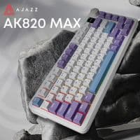 Клавиатура Ajazz AK820 MAX RGB Magnetic Switches Wireless With Screen (AK820MAX-M-PWB) Фиолетовый