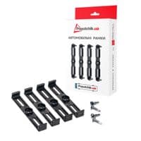 Рамка номерного знака Poputchik невидимки стандартні чорні, к-т 4шт (24-051-IS)