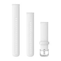 Ремешок Garmin Quick Release Band 18mm, Silicone Band, White/Silver (010-12932-0B)