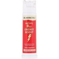 Витамин Dr. Mercola Витамин B12, вкус ежевики, Methyl Vitamin B12 Energy Booster, (MCL-01044)