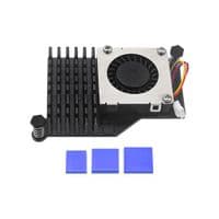 Радиатор с вентилятором для Raspberry Pi 5 (черный)