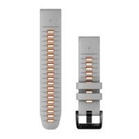 Ремінець Garmin QuickFit 22mm Watch Bands Fog Gray/Ember Orange Silicone (010-13280-02)