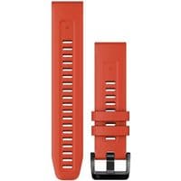 Ремешок для смарт-часов Garmin Ремінець для Fenix 7 QuickFit 22 Flame Red Silicone (010-13111-04)