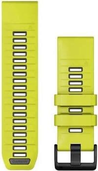 Ремінець Garmin Fenix 8 solar 26mm Amp Yellow/Graphite Silicone 010-13393-08