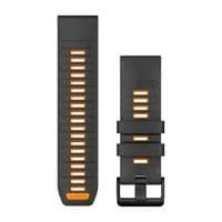 Ремінець Garmin Fenix 8 solar 26mm Graphite/Spark Orange 010-13393-05
