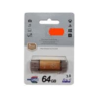 Флеш накопичувач USB 64Gb T&G Star TG009TC, Gold, Type-C / USB 3.0 (TG009TC-64GGD3)