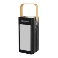 Универсальная мобильная батарея 80000 mAh, ColorWay, Black, 22.5 Вт, 1xType-C (PD3.0)/4xUSB (QC4.0), встр. кабель Type-C/Lightning, цифровой LED дисплей, большой LED фонарь (CW-PB800LPA8BK-PDD)