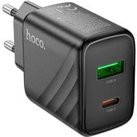 Мережеве зарядне пристрій HOCO CS23A Sunlight dual port PD30W+QC3.0 charger Black
