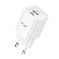 Зарядний пристрій HOCO C149A Charm PD30W+QC3.0 charger (EU) White