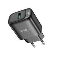 Зарядний пристрій HOCO C140A Smart single port QC3.0 charger(EU) Black