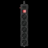Мережевий фільтр 1.8 м кабель 5 розеток Gembird SPG5-G-6B-PRO
