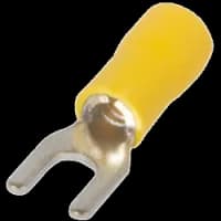 Ізольований наконечник вилковий 0.5-1.5 кв.мм, жовтий Enext e.terminal.stand.sv.1,25.5.yellow