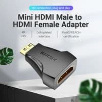 Адаптер Vention HDMI - mini-HDMI (F/M), черный (AISB0)