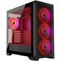 Корпус Modecom VOLCANO EXPANSE S ARGB 4x140mm вентиляторы MIDI USB 3.0x2+TYPE-C ЧЕРНЫЙ без БЖ ATX