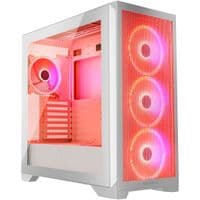 Корпус Modecom VOLCANO EXPANSE S ARGB 4x140mm fans MIDI USB 3.0x2+TYPE-C WHITE без БЖ ATX