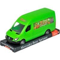 Спецтехника Tigres Mercedes-Benz Sprinter грузовой (зеленый) на планшетке (39715)