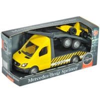 Спецтехника Tigres Mercedes-Benz Sprinter эвакуатор с лафетом (желтый) (39741)