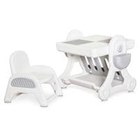 Дитячий стіл Mealux комплект Robin стіл + стілець (KD-F051 White / Grey)