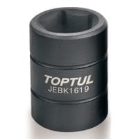 Головка торцевая Toptul 1/2" пятигранная 19мм (для тормозных систем Bendix) (JEBK1619)