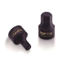 Головка торцева Toptul 1/4" HEX 3мм (цілісна) (BCDB0803)