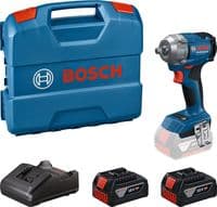 Гайковерт ударный Bosch GDS 18V-350 18В 2x4А·час до 3400об·мин 85/200/350Нм квадрат 1/2" ЗП GAL 18V-20 кейс 1.1кг
