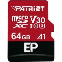 Карта пам'яті MicroSDXC 64GB UHS-I/U3 Class 10 Patriot EP A1 R90/W80MB/s + SD-adapter (PEF64GEP31MCX)