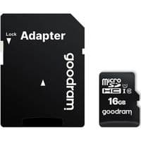 Карта памяти MicroSDHC 16GB UHS-I Class 10 Goodram + SD-adapter (M1AA-0160R12)