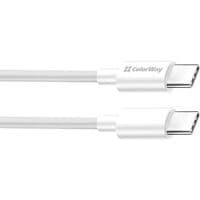Кабель ColorWay USB Type-C - USB Type-C (M/M), PD Fast Charging 65W, 3.0 А, 2 м, White (CW-CBPDCC056-WT)