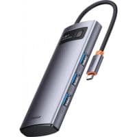 Адаптер-концентратор Baseus 4in1 Type-C/USB3.0*4 (WKWG070013) сірий