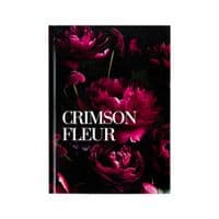 Книга записная Axent Crimson fleur А5, 96 листов, ячейка, твердая обложка (8459-4-A)
