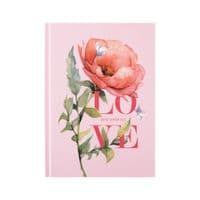 Книга записная Axent Love А5, 96 листов, ячейка, твердая обложка (8459-6-A)