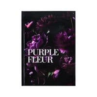 Книга записная Axent Purple fleur А5, 96 листов, ячейка, твердая обложка (8459-2-A)